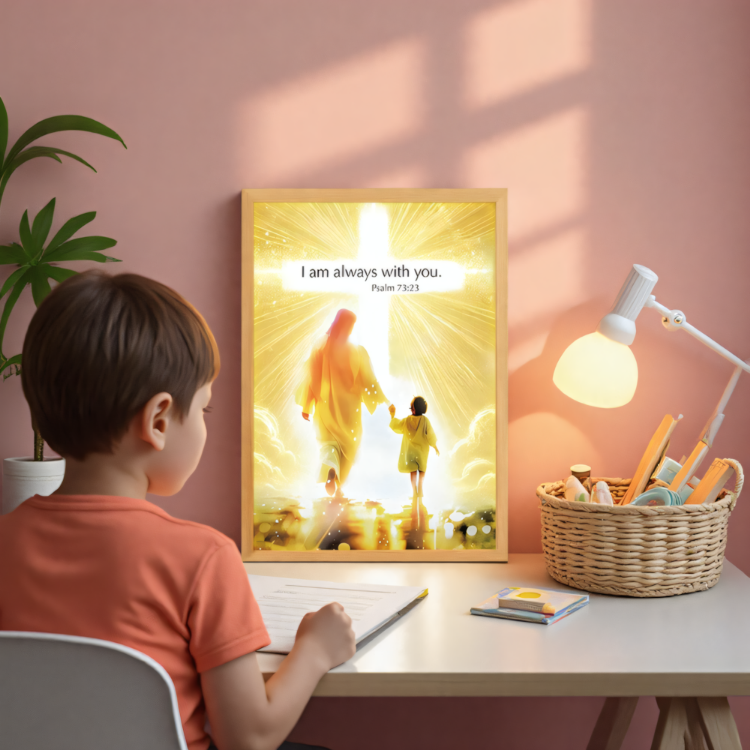 Picture of Luminwork Jesus Lamp, 4D Christ Frame Light, Painting Jesus Night Light, LED Jesus Light up Pictures, Illuminated Church Lamp for Living Room Bedroom Church Ready to Hang